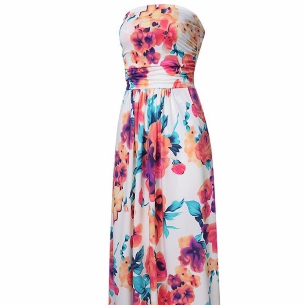 New Liebeye floral maxi dress